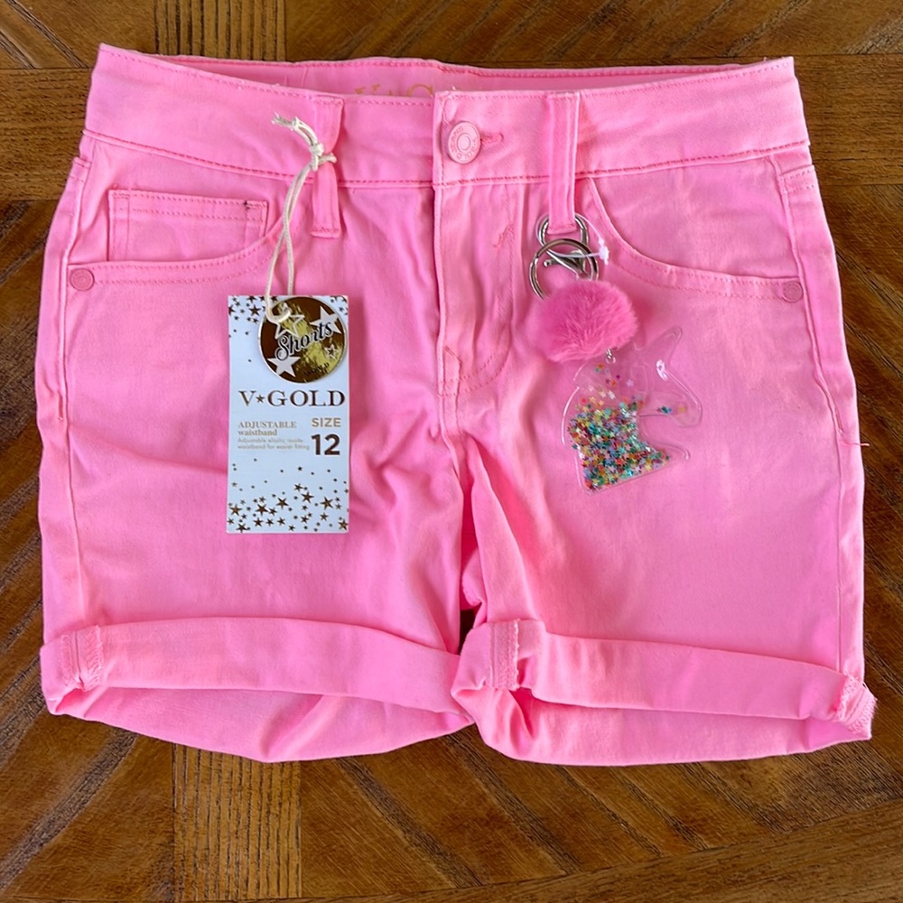 Pink shorts girls